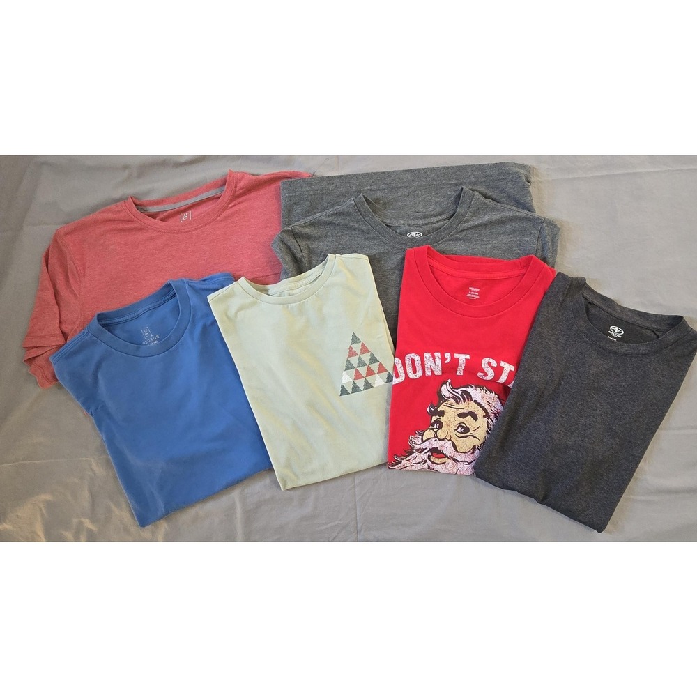 Assorted Brands Mens Shirt Lot Small Graphic Tees 6 pieces